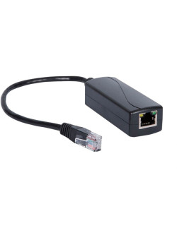 OSNOVO PoE-конвертер Gigabit Ethernet 48V в 24V, методы PoE: вх. - A(1,2(+);3,6(-)) и B(4,5(+);7,8(-)), вых.- B(4,5(+);7,8(-)).