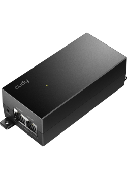 Адаптер PoE/ 30W 2.5Gbps PoE+/PoE Injector, 802.3at/802.3af Standard, Data and Power Carried over The Same Cable Up to 100 Meters, Plastic Case