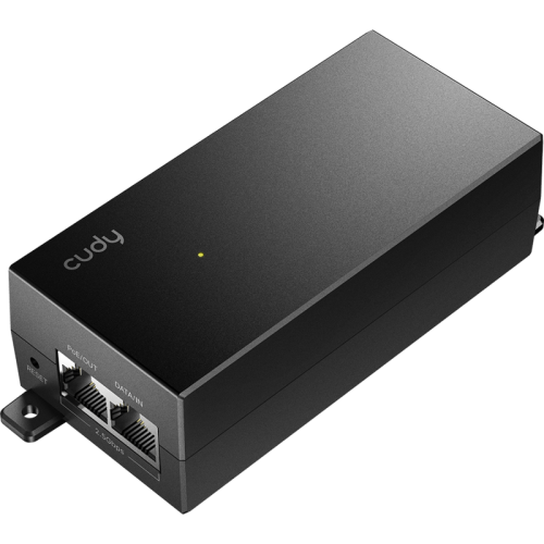 Адаптер PoE/ 30W 2.5Gbps PoE+/PoE Injector, 802.3at/802.3af Standard, Data and Power Carried over The Same Cable Up to 100 Meters, Plastic Case