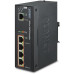 IPOE-E174 индустриальный PoE экстендер/ IP30 Industrial 1-Port 60W Ultra POE to 4-Port 802.3af/at Gigabit POE Extender (-40 to 75 C)