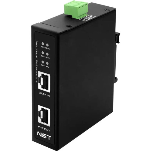 Промышленный PoE-инжектор Gigabit Ethernet на 90W с бустером напряжения. Соответствует стандартам PoE IEEE 802.3af/at/bt. Автоматическое определение PoE устройств. Мощность PoE - до 90W. Поддержка скорости 10/100/1000Base-T. вх. - RJ45 (10/100/1000 Base-T Промышленный PoE-инжектор Gigabit Ethernet на 90W с бустером напряжения. Соответствует стандартам PoE IEEE 802.3af/at/bt. Автоматическое определение PoE устройств. Мощность PoE - до 90W. Поддержка скорости 10/100/1000Base-T. вх. - RJ45 (10/100/1000 Base-T