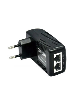 OSNOVO PoE-инжектор Fast Ethernet на 1 порт, мощность PoE - до 15.4W
