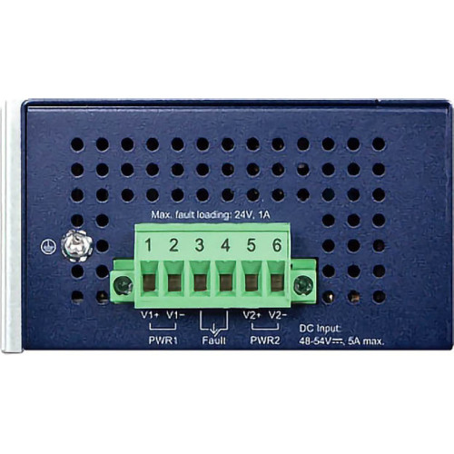 Инжектор/ PLANET IPOE-470 IP30 Industrial 4-port 10/100/1000T 95W 802.3bt PoE++ Injector Hub (240 Watts PoE budget, PoE Usage LED, BT&PoH/Force DIP switch, -40~75 degrees C, dual 48V~54V DC)
