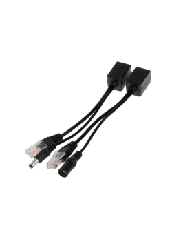 Passive PoE инжектор и сплиттер до 60V. Комплект позволяет подать данные и питание на IP устройства без поддержки PoE. Рабочее напряжение: 5V-60V DC. Скорость передачи данных: 10/100 Мбит/с. Пины питаниия PoE: 4,5(+) 7,8(-). Разъем для данных: RJ45 (8P8C)
