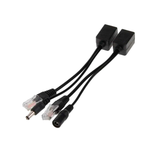Passive PoE инжектор и сплиттер до 60V. Комплект позволяет подать данные и питание на IP устройства без поддержки PoE. Рабочее напряжение: 5V-60V DC. Скорость передачи данных: 10/100 Мбит/с. Пины питаниия PoE: 4,5(+) 7,8(-). Разъем для данных: RJ45 (8P8C)