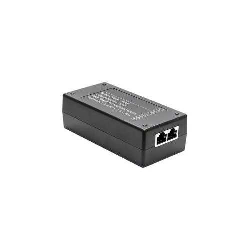 PoE-инжектор 65W Gigabit Ethernet на 1 порт. мощностью до 65W. Соответствует стандартам PoE IEEE 802.3af/at/bt. Автоматическое определение PoE устройств. Мощность PoE на порт - до 65W. Вх. 1 x RJ45(10/100/1000 Base-T), вых. - 1 x RJ45(10/100/1000 Base-T, 