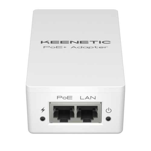 PoE+ адаптер/ Keenetic PoE+ Adapter (KN-4510) Гигабитный адаптер питания PoE+ мощностью 30 Вт 802.3af/at 2 x 1 Гбит/с