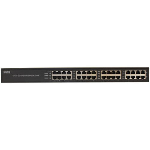 Инжектор/ OSNOVO PoE-инжектор Gigabit Ethernet на 16 портов, PoE на порт - до 30W, суммарно до 250W Инжектор/ OSNOVO PoE-инжектор Gigabit Ethernet на 16 портов, PoE на порт - до 30W, суммарно до 250W
