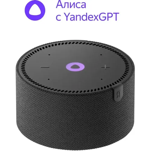 Умная колонка/ Умная колонка Яндекс Станция Мини без часов с Алисой, черный оникс, 10Вт