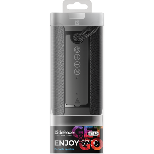 Defender Портативная акустика Enjoy S700 черный, 10Вт, BT/FM/TF/USB/AUX Defender Портативная акустика Enjoy S700 черный, 10Вт, BT/FM/TF/USB/AUX