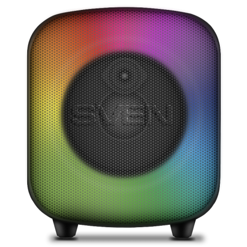 АС SVEN PS-555, черный, акустическая система (65 Вт, TWS, Bluetooth, USB, microSD, пульт, 4000мА*ч)