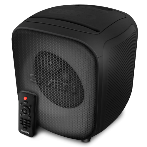 АС SVEN PS-555, черный, акустическая система (65 Вт, TWS, Bluetooth, USB, microSD, пульт, 4000мА*ч)