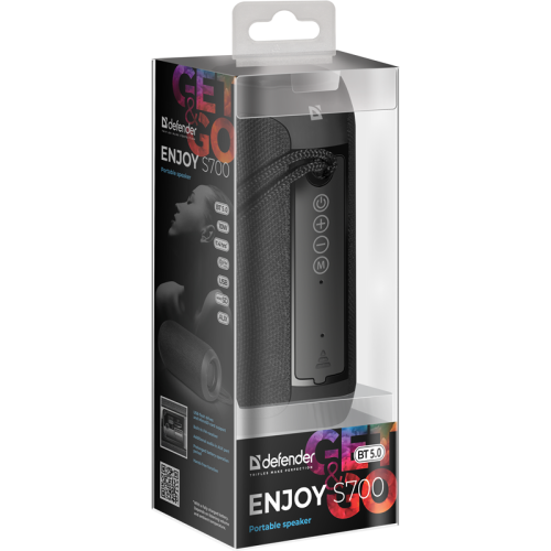 Defender Портативная акустика Enjoy S700 черный, 10Вт, BT/FM/TF/USB/AUX Defender Портативная акустика Enjoy S700 черный, 10Вт, BT/FM/TF/USB/AUX