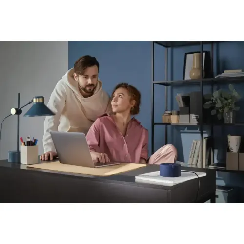 Умная колонка/ Умная колонка Яндекс Станция Мини без часов с Алисой, синий сапфир, 10Вт