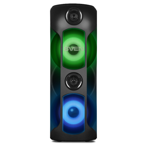 АС SVEN PS-720, черный, акустическая система (80 Вт, TWS, Bluetooth, FM, USB, microSD, LED-дисплей, 4400мА*ч) АС SVEN PS-720, черный, акустическая система (80 Вт, TWS, Bluetooth, FM, USB, microSD, LED-дисплей, 4400мА*ч)
