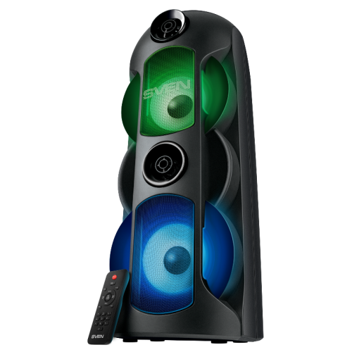 АС SVEN PS-720, черный, акустическая система (80 Вт, TWS, Bluetooth, FM, USB, microSD, LED-дисплей, 4400мА*ч) АС SVEN PS-720, черный, акустическая система (80 Вт, TWS, Bluetooth, FM, USB, microSD, LED-дисплей, 4400мА*ч)