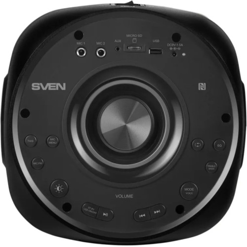 АС SVEN PS-770, черный (100 Вт, TWS, Bluetooth, FM, USB, microSD, LED-дисплей, 4400мА*ч)