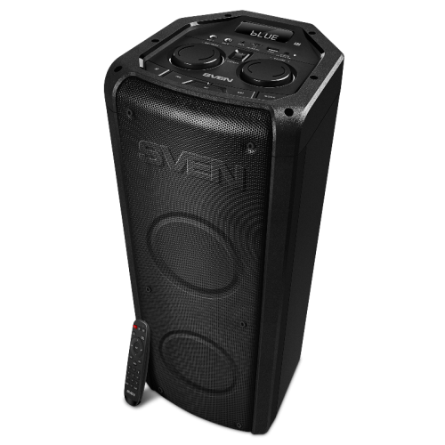 АС SVEN PS-710, черный, акустическая система (100 Вт, TWS, Bluetooth, FM, USB, microSD, LED-дисплей, 4400мА*ч)