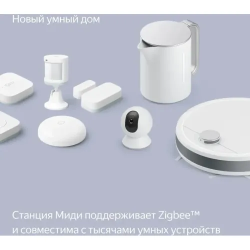 Умная колонка/ Умная колонка Яндекс Станция Миди, модель YNDX-00054 (оранжевый)