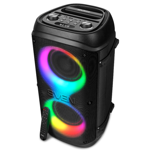АС SVEN PS-800, черный, акустическая система  (100 Вт, TWS, Bluetooth, FM, USB, microSD, LED-дисплей, 4400мА*ч)