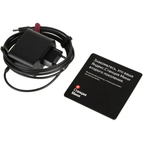 Умная колонка/ Умная колонка Яндекс Станция Мини без часов с Алисой, красный гранат, 10Вт