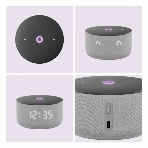 колонка Яндекс Станция Мини 3 с Алисой на YaGPT, серый, 12 Вт/ Яндекс Станция Мини 3