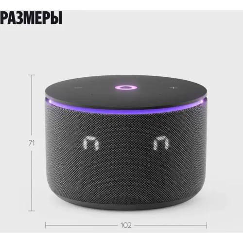 модель YNDX-00059BLK (черный)/ Яндекс Станция Мини 3 Про, Zigbee, модель YNDX-00059BLK (черный)