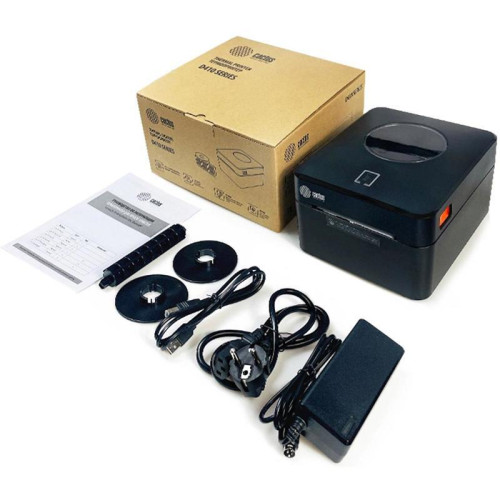 Термопринтер Cactus CS-TP-D410U 203dpi 160мм/с/USB для печ.этик. черный