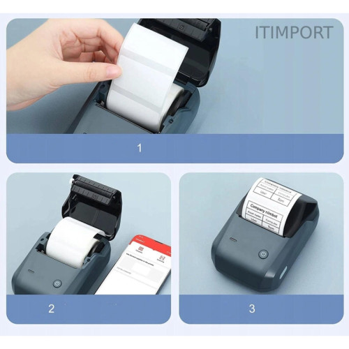 Термопринтер Niimbot B1 (1746799) 203dpi 50мм/с/USB/BT для печ.этик. голубой