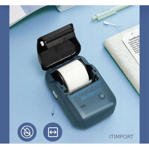 Термопринтер Niimbot B1 (1746799) 203dpi 50мм/с/USB/BT для печ.этик. голубой