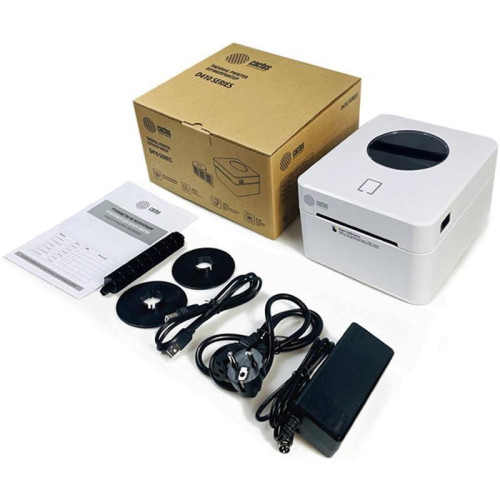 Термопринтер Cactus CS-TP-D410U-W 203dpi 160мм/с/USB для печ.этик. белый