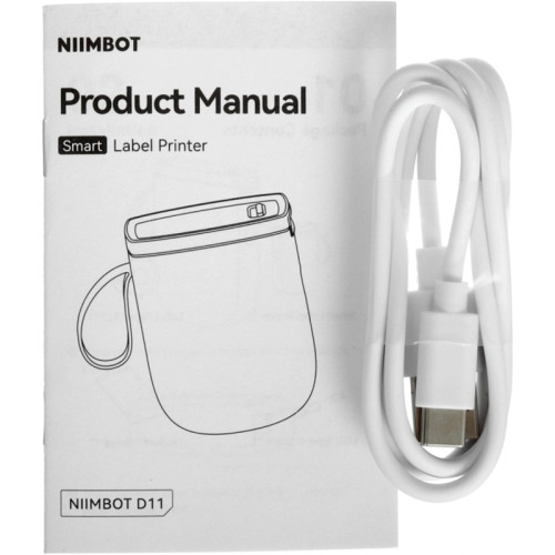 Термопринтер Niimbot D11 H (1746730) 300dpi 60мм/с/USB/BT для печ.этик. голубой Термопринтер Niimbot D11 H (1746730) 300dpi 60мм/с/USB/BT для печ.этик. голубой