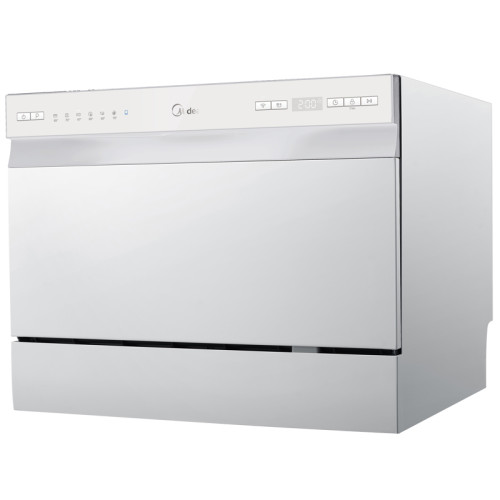 Посудомоечная машина Midea/ Посудомоечная машина Midea, компактная, настольная, 6 комплектов, электронное управление, дисплей, 5+2 программ, конденсационная сушка, 1 корзина, отложенный старт, WiFi, энергоэффективность А+, уровень шума 49 дБ