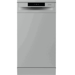 Посудомоечная машина GORENJE GS520E15S отдельностоящая, 84.5х44.8х60 см, 9 комплектов, 5 программ, серебристый цвет