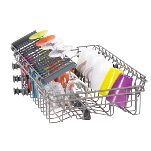 Посудомоечная бытовая машина MAUNFELD MWF08S Узкая,  Отдельностоящая ПММ 45см, 9 комплектов, 5 программ, электронное управление с LED индикацией, 49 дБ, A+/A/A, 1/2 загрузка, отсрочка старта 3/6/9ч, белый