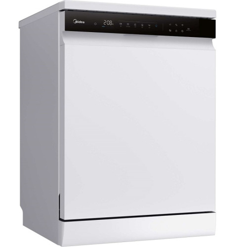 Посудомоечная машина Midea/ Посудомоечная машина Midea, отдельностоящая, 60 см, 14 комплектов, 3 корзины, стандартный разбрызгиватель, электронное управление с LED индикацией, дисплей, автооткрывание дверцы, внутренняя подсветка, отсрочка старта (1-24 ч),