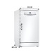 Отдельностоящая посудомоечная машина Bosch SPS2HMW54Q  45 см, 10 комплектов, 5 программ, электронное управление, дисплей, отсрочка старта, уровень шума 46 дБ, энергоэффективность А+, цвет белый
