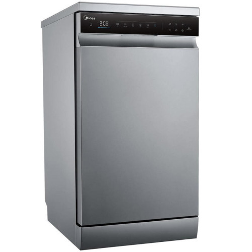 Посудомоечная машина Midea/ Посудомоечная машина Midea, отдельностоящая, 45 см, 10 компл., 3 корзины, 3-я корзина Infinity, А++/A/A, сенсорное управление, дисплей, панель из стекла, 6+4 программ (Авто программа), функция усиленной мойки (Power Wash), функ