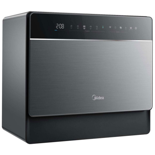 Посудомоечная машина Midea/ Посудомоечная машина Midea, настольная, ВхШхГ: 50х55х345 см, 5 компл., сенсорное управление, панель из стекла, 5+2 программ (HygieneCare+), конденсационная сушка, 2 корзины, 3 разбрызгивателя, Отложенный старт: 1-24 часа, Испол