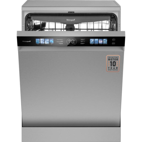 Посудомоечная машина Weissgauff DW 998 Touch Inverter Dual Fan Dry нержавеющая сталь (полноразмерная) инвертор