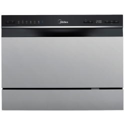 Посудомоечная машина Midea/ Посудомоечная машина Midea, настольная, ВхШхГ: 43.8х55х50 см, 6 компл., электронное управление, дисплей, 5+2 программ (автопрограмма), функция доп. сушки (Extra Drying), конденсационная сушка, 1 корзина, Отложенный старт: 1-24 
