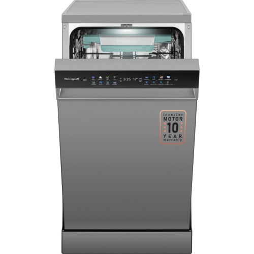 Посудомоечная машина Weissgauff DW 4539 Inverter Touch AutoOpen Inox серебристый (узкая) инвертор