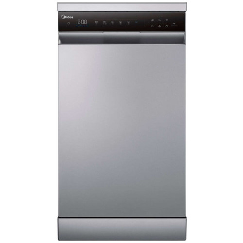 Посудомоечная машина Midea/ Посудомоечная машина Midea, отдельностоящая, 45 см, 10 компл., 3 корзины, 3-я корзина Infinity, А++/A/A, сенсорное управление, дисплей, панель из стекла, 6+4 программ (Авто программа), функция усиленной мойки (Power Wash), функ