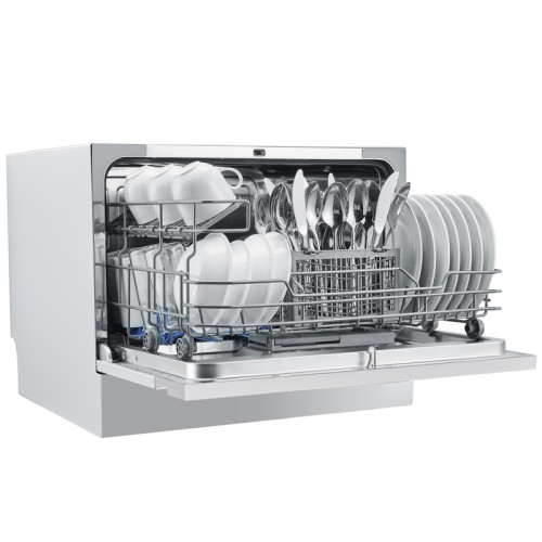 Посудомоечная машина Midea/ Посудомоечная машина Midea, компактная, настольная, 6 комплектов, электронное управление, дисплей, 5+2 программ, конденсационная сушка, 1 корзина, отложенный старт, WiFi, энергоэффективность А+, уровень шума 49 дБ