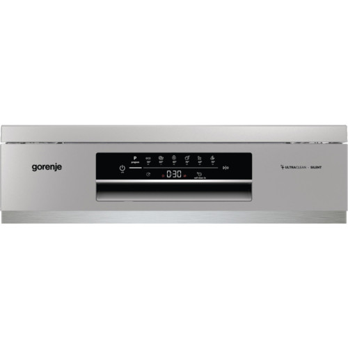 Посудомоечная машина Gorenje GS642E90X линия Essential, загрузка 13 комплектов, стандартный мотор, регулировка верхней корзины по высоте, 2 корзины, сенсорное управление, световой и звуковой сигнал завершения цикла, отсрочка, полный AquaStop, встроенная с