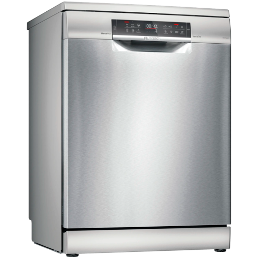 Посудомоечная машина BOSCH SMS6EMI65Q Serie 6, Отдельностоящая посудомоечная машина 60см.,цвет: нержавеющая сталь; Класс A-A-A; 4 программы ;13 компл.посуды; отсрочка старта 24ч;3-й короб ; система защиты от протечек; Половинная загрузка, HygienePlus.