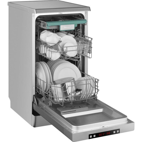Посудомоечная машина Weissgauff DW 4015 серебристый (узкая)