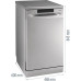 Посудомоечная машина GORENJE/ отдельностоящая, 84.5х44.8х60 см, 9 комплектов, 5 программ, серебристый цвет