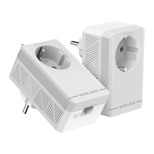 AV600 Комплект адаптеров Powerline с розеткой/ AV600 Passthrough Powerline Starter Kit