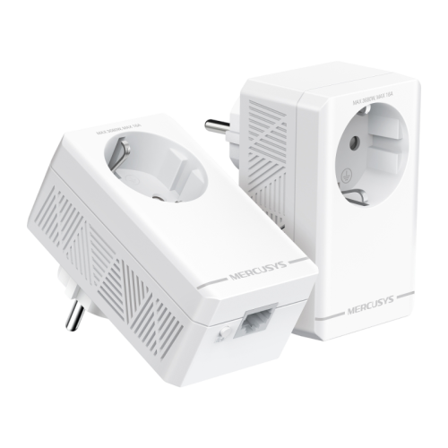 AV1000 Комплект гигабитных адаптеров Powerline с розеткой/ AV1000 Gigabit Passthrough Powerline Starter Kit
